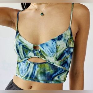 Urban Outfitters velvet corset cami top